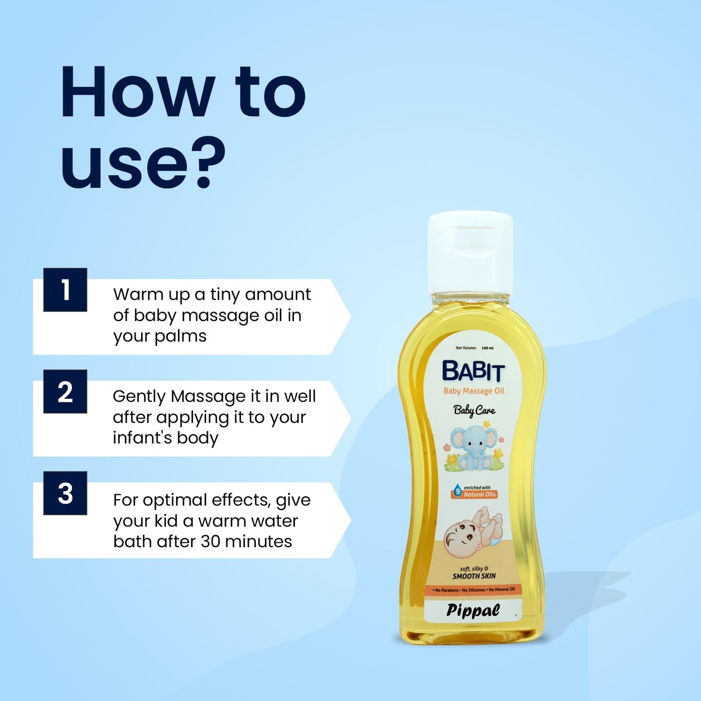 "Babit Soothing Baby Lotion – 100ml (Pack of 1) | Gentle Care for Baby's Skin"