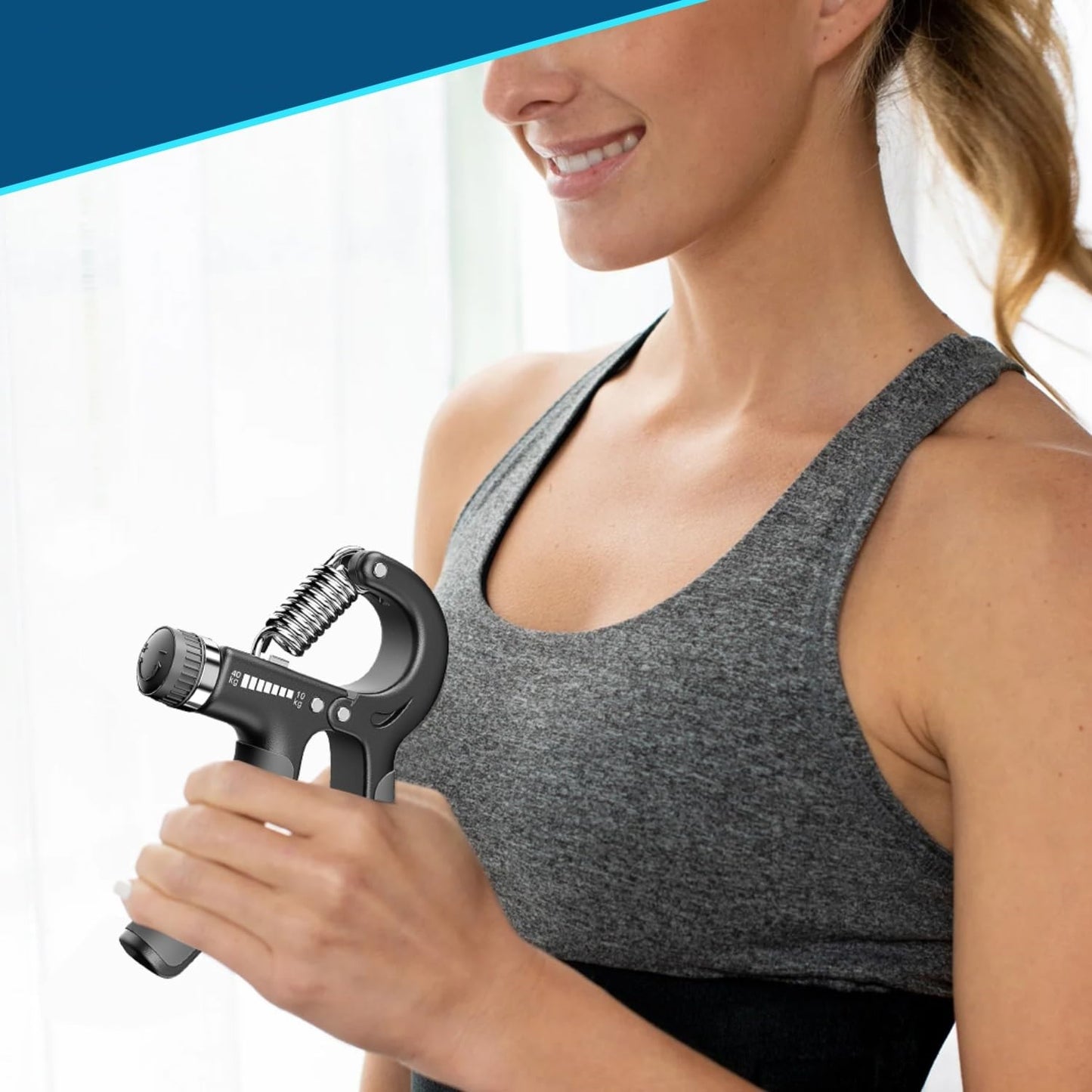 Build Grip Power – Adjustable Hand Strengthener (10–60kg) for Rehab, Strength & Endurance