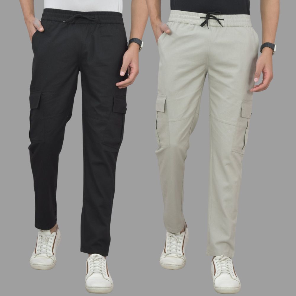 Men's Cargo Pants – Combo Pack of 2 | Stylish & Comfortable Fit