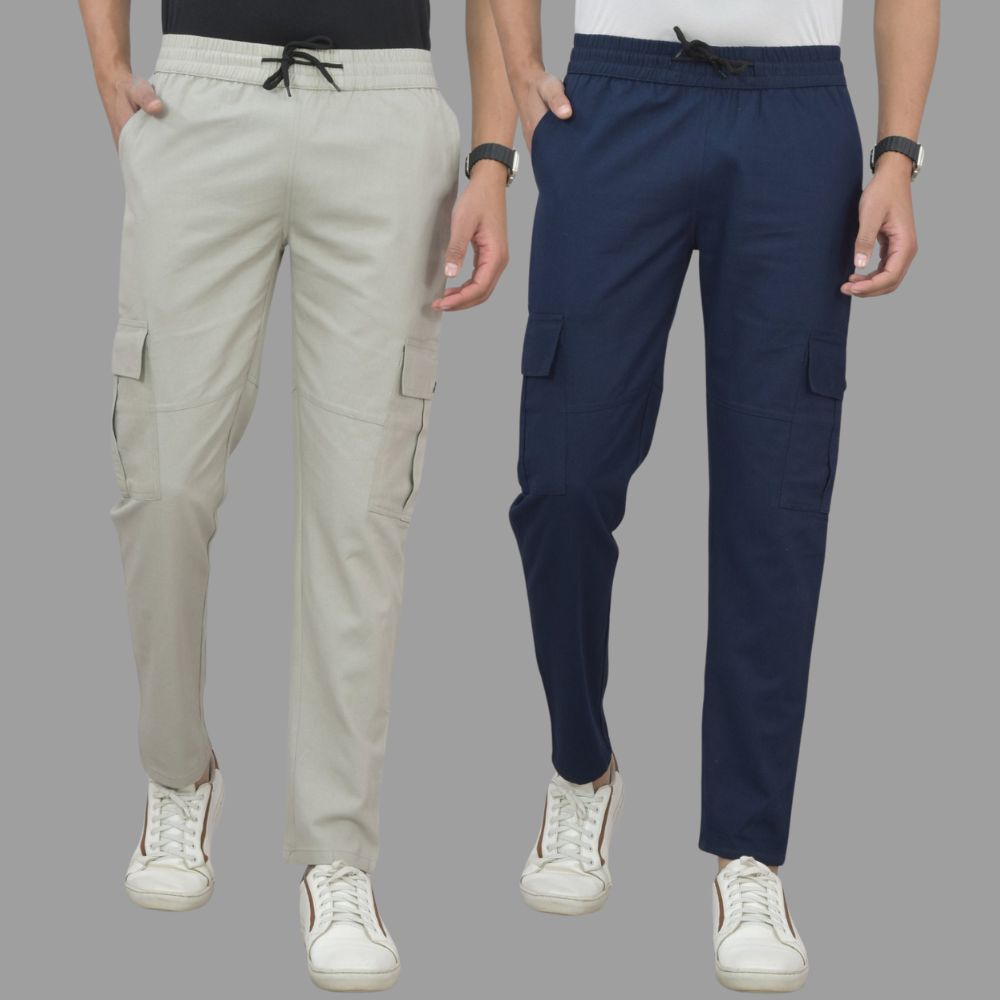 Men's Cargo Pants – Combo Pack of 2 | Stylish & Comfortable Fit