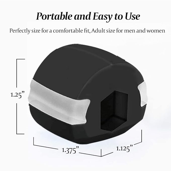 Jawline Exerciser for Men & Women – Face & Neck Toning Device to Sculpt Jawline, Reduce Double Chin, Curb Cravings & Stress – Anti-Aging Facial Workout Tool