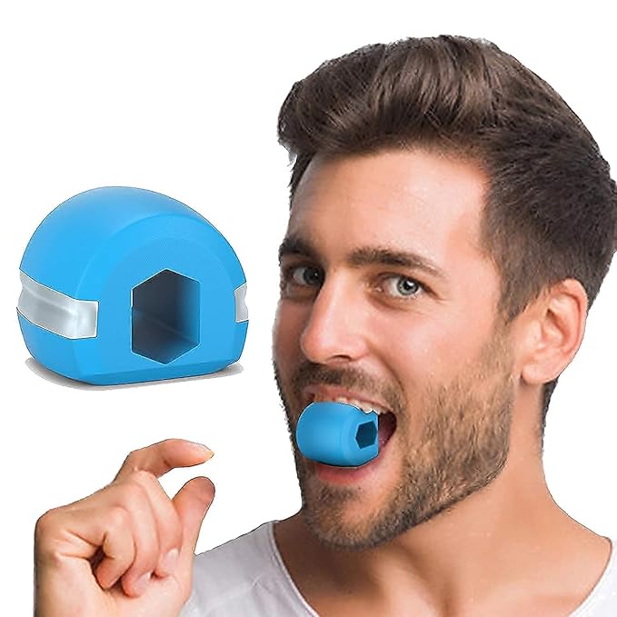 Jawline Exerciser for Men & Women – Face & Neck Toning Device to Sculpt Jawline, Reduce Double Chin, Curb Cravings & Stress – Anti-Aging Facial Workout Tool