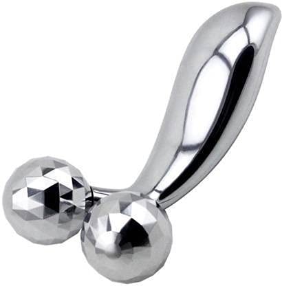 3D Roller Massager – Stainless Steel Muscle & Back Massage Tool for Deep Tissue Relief (Silver)