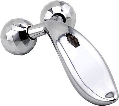 3D Roller Massager – Stainless Steel Muscle & Back Massage Tool for Deep Tissue Relief (Silver)