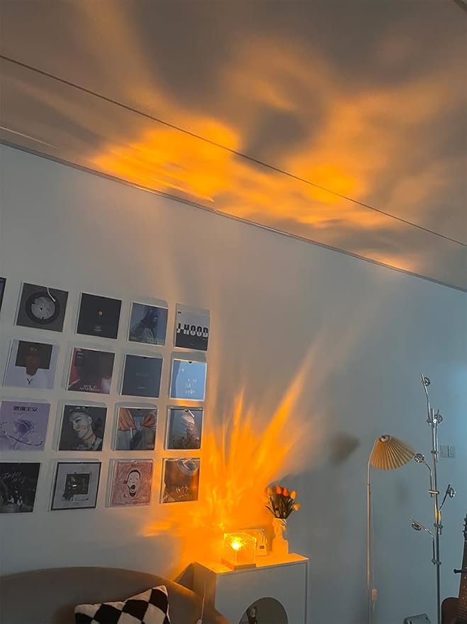 Aurora Wave Light Cube Lamp | Crystal LED Night Light for Kids & Room Decor | Romantic Glow Lamp for Bedroom, Desk & Gifts
