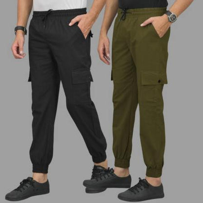 Men's Cargo Pants – Combo Pack of 2 | Stylish & Comfortable Fit