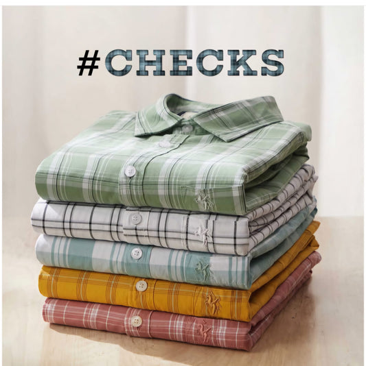 Men’s Casual Check Shirts (Pack of 4) – Classic Fit, Premium Fabric, Everyday Style