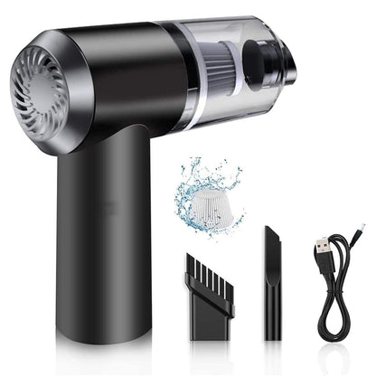 Vacuum Cleaner Dust Collection  2 In 1 Car Vacuum Cleaner 120w High-power -Portable Usb Rechargeable